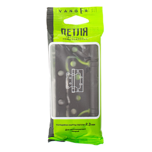 Петля накладная VANGER 100x75x2,3 P2 BLM черный