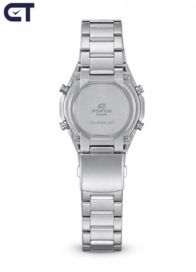 CASIO ECB-S10DB-1ADF EDIFICE мужские наручные часы — тонкая модель с Bluetooth и чёрным IP-безелем