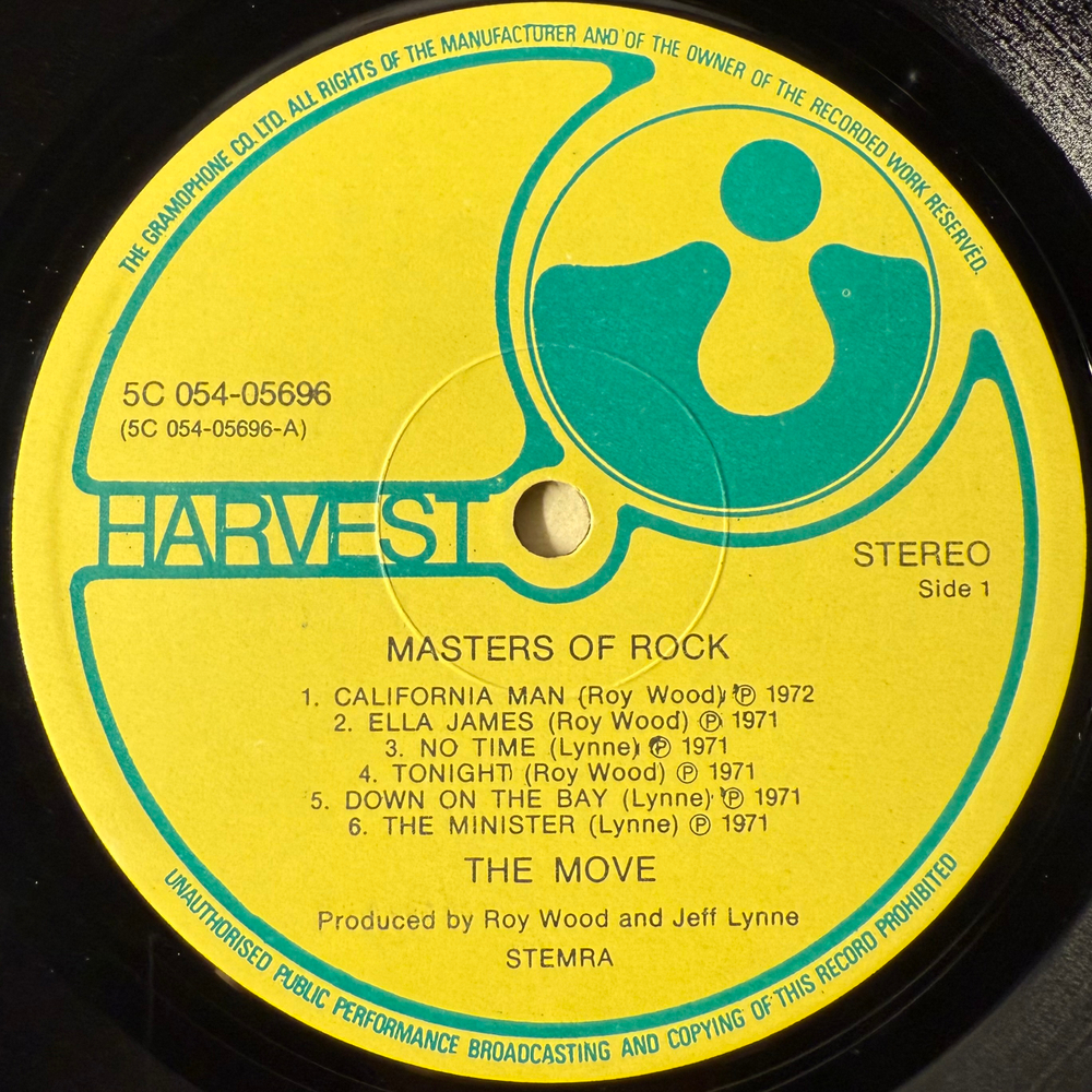 The Move ‎– Masters Of Rock (Голландия)
