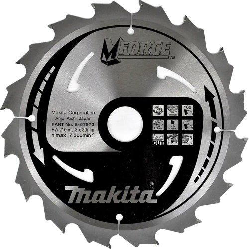 Пильный диск по дереву M-FORCE 235х30/15,88х2,3 мм/20 Makita B-31382
