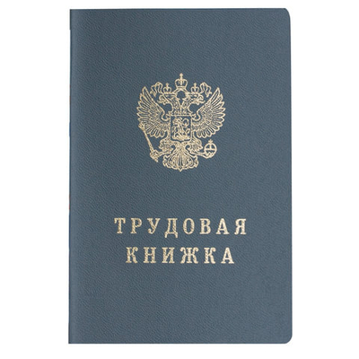 Бланк документа "Трудовая книжка", 88х125 мм