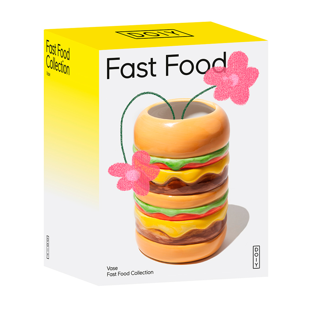 Ваза для цветов fast food, burger, 18 см