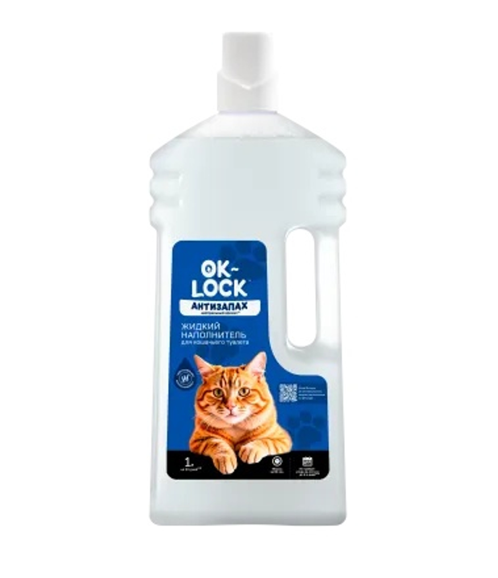 Наполнитель Ok-Lock Жидкий наполнитель для кошек 1 л