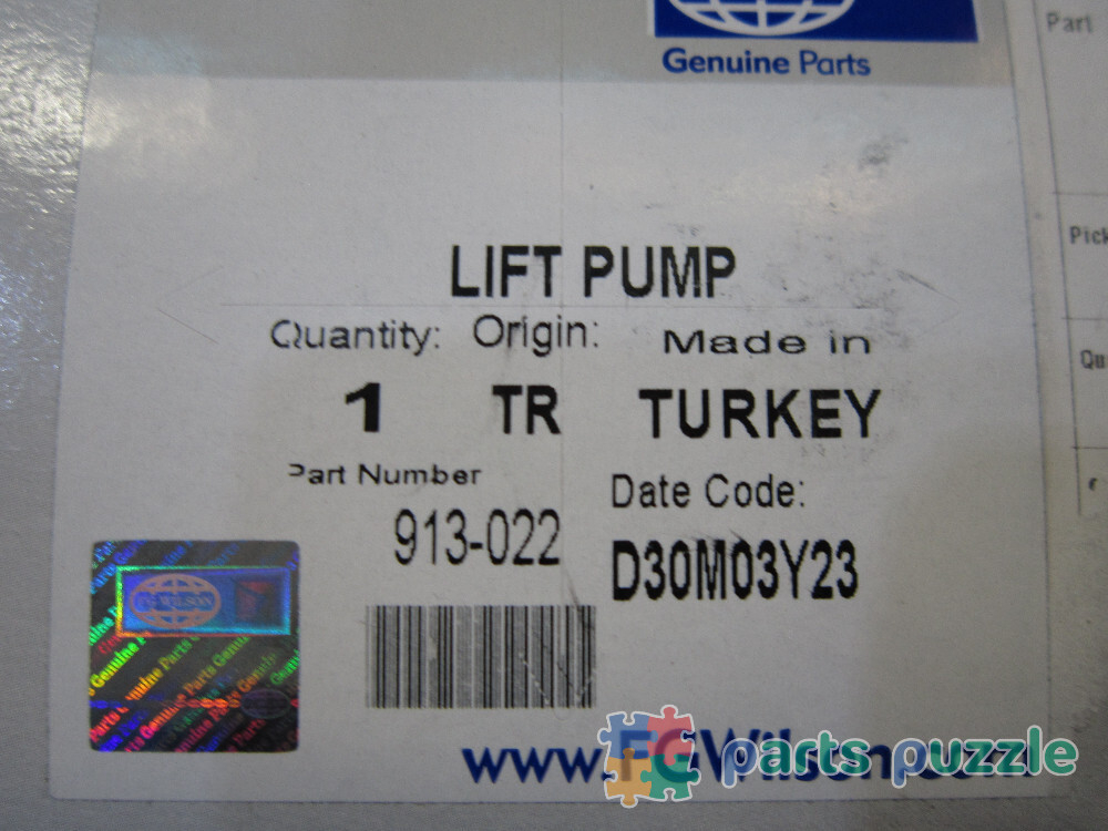 Топливоподкачивающий насос / LIFT PUMP АРТ: 913-022