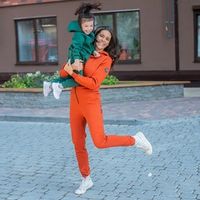 Комбинезон с клапаном и капюшоном "Терракот" женский утепленный