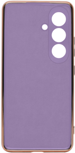 Стильный глянцевый чехол для SAMSUNG GALAXY S25 (не ULTRA/ FE/ PLUS!) с кольцом-подставкой и бархатной подкладкой