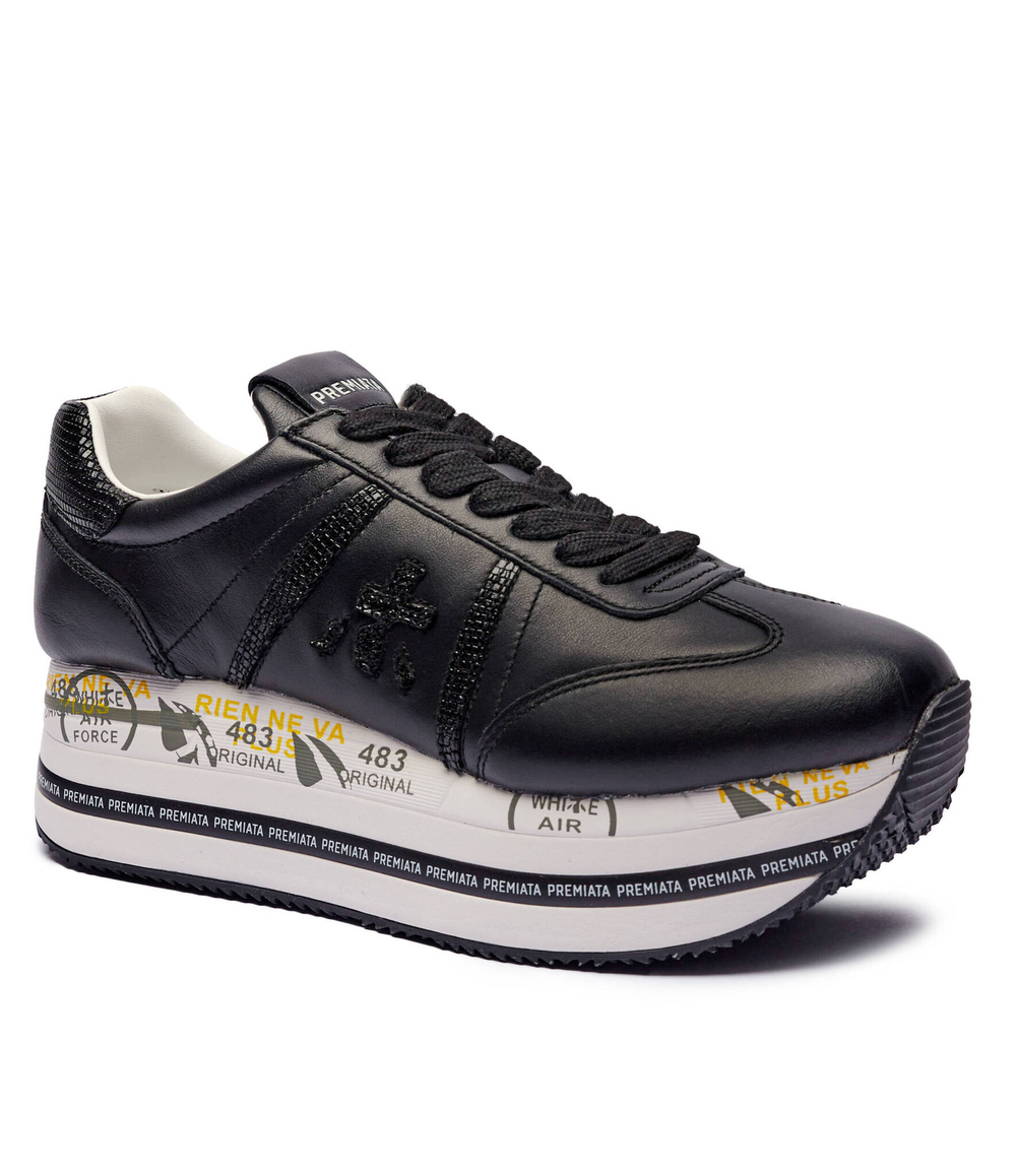 Кожаные кроссовки BETH Premiata - черный(BETH)