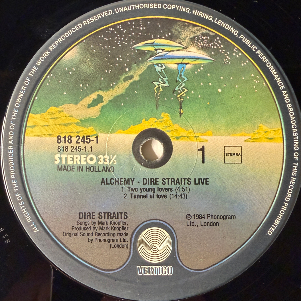 Dire Straits - Alchemy - Dire Straits Live 2LP (Голландия 1984г.)