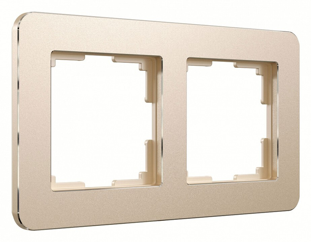 Рамка на 2 поста Werkel Platinum (шампань) W0022611