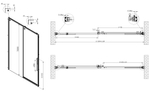 Душевая дверь Vincea Ультима (Ultima) VDS-7UL140CL, 1400, хром, стекло прозрачное