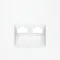 Накладка для розетки компьютерной двойной RJ45+RJ45 Voltum S70 Белый матовый VLS001402