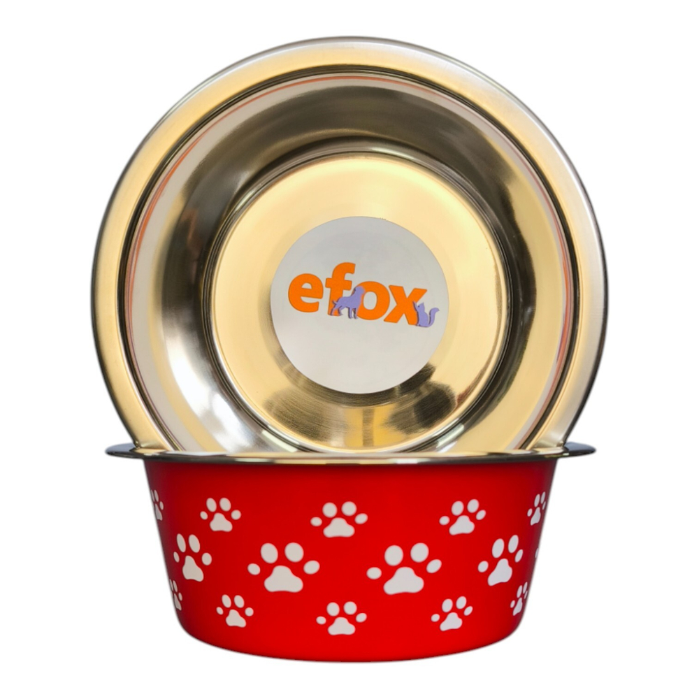 Миска "efox" для питомцев из нержавеющей стали, форма чаша