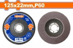 Диск шлифовальный лепестковый КЛТ P60 WADFOW WYL3412 125x22.2 мм