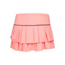 Женская теннисная юбка Lucky in Love Pleat Tier With Piping Skirt Women - Apricot, Black