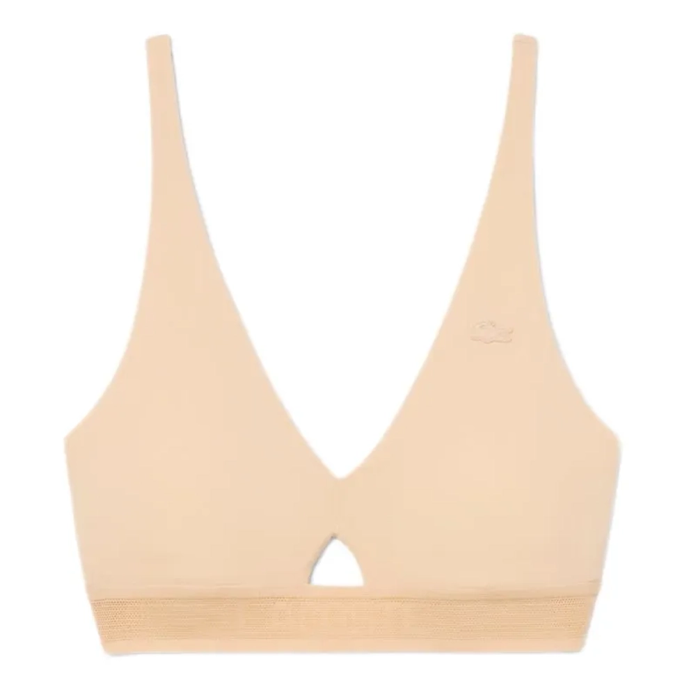 ТОП теннисный Lacoste Perforated Band Microfiber - beige