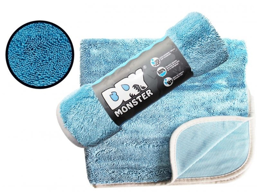 DRY MONSTER TOWEL STANDART BL Полотенце для сушки.Размер 50х60 см.Голубое