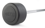 Штанга неразборная обрезиненная 40 кг. Прямой гриф. VictoryFit VF-DX4400