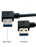 Кабель USB 3.0 type A - Type A угловой, Left to right, 60см