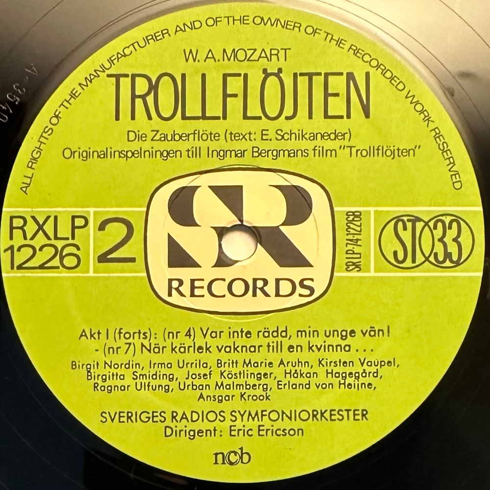 Моцарт - Волшебная флейта 3LP (Швеция 1975г.)