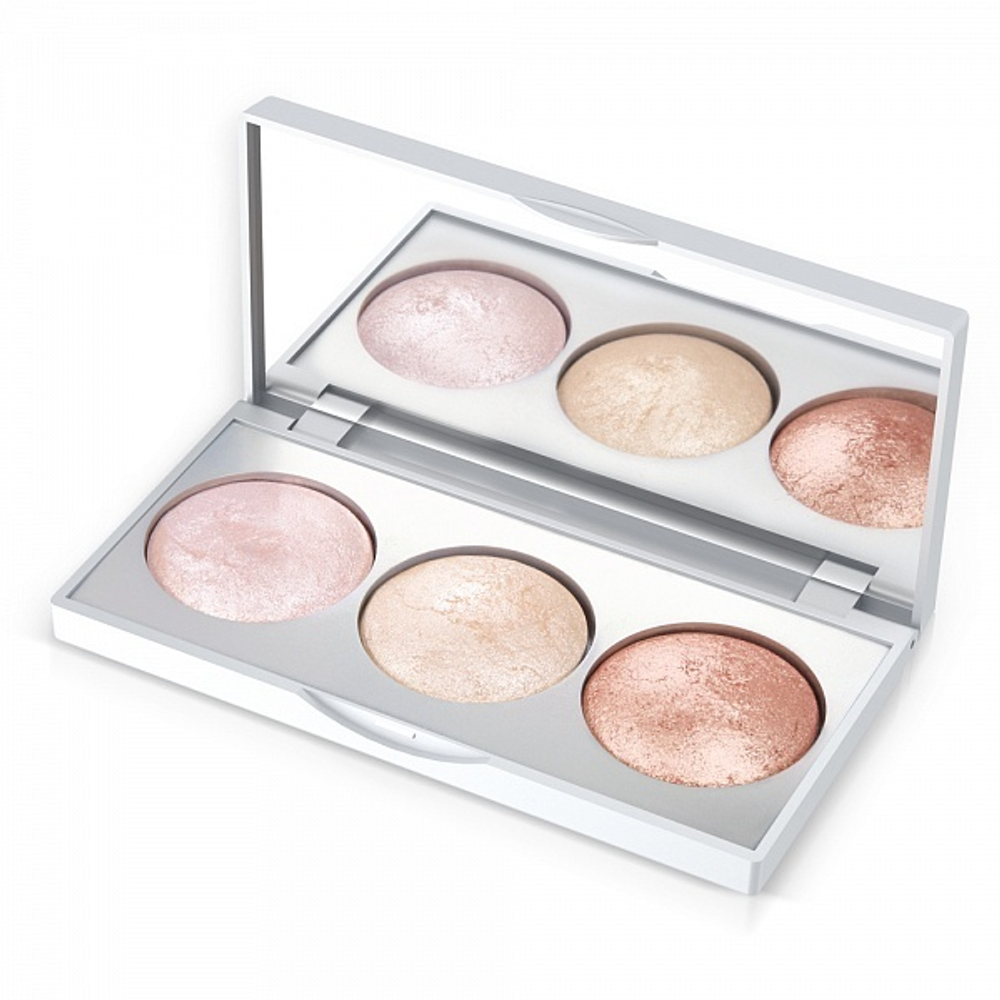 Хайлайтер для лица палетка GR Strobing Highlighter Palette New