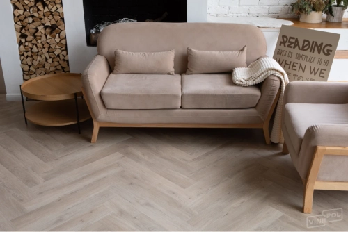 Кварц-винил Клеевой LVT Vinilam VinilPol Herringbone Glue LVT 2,5 мм Паркет Палладио 2.787 м2