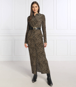 шелковое платье The Kooples - коричневый(FROB25137K)