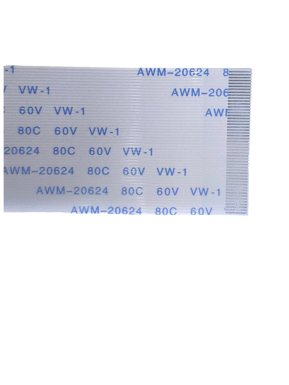 Шлейф FFC 50-pin Шаг 0.5mm Длина 30cm Прямой A-A AWM 20624 80C 60V VW-1