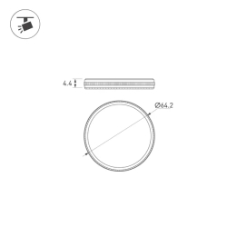 Фильтр LGD-ARTIFACT-UV-LENS-R62 (WH) (Arlight, Металл) 059746