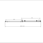 Душевой уголок Vincea Комо-Н (Como-N) VSR-4CN1014CLB, 1400*1000, черный, стекло прозрачное