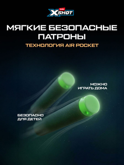 Миниган Игрушечный. Бластер с мягкими пулями. XSHOT Insanity. 36823