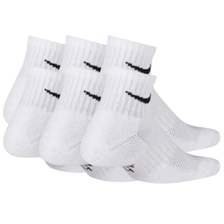Теннисные носки Nike Everyday One Quarter 6P - white/black
