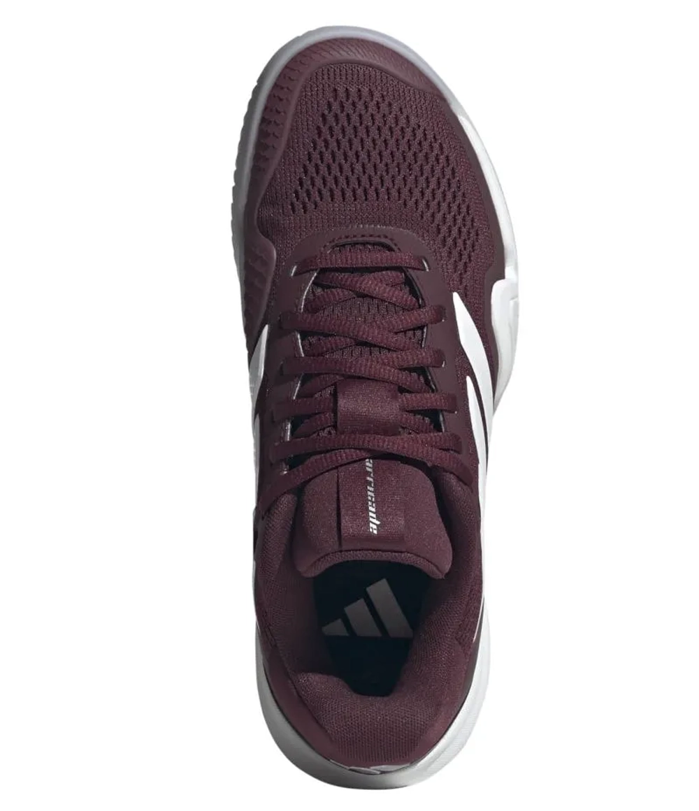 Женские Кроссовки теннисные Adidas Barricade 14 W - maroon/cloud white/cloud white