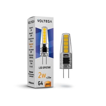 Светодиодная лампа Simple Capsule 2W 2800K G4 (7144) VG9-K1G4warm2W Voltega