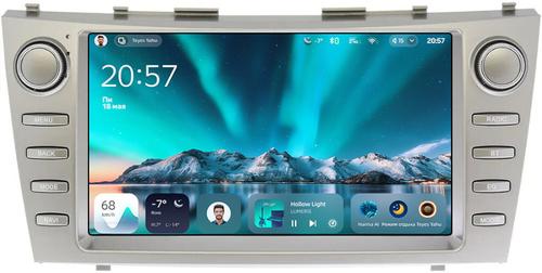 Магнитола для Toyota Camry 40 2006-2011 (рамка с крутилками) - Teyes CC4 монитор 9.2" 2K QLED на Android 14, Быстрейшая, Snapdragon 680, DSP, CarPlay, 4G SIM-слот