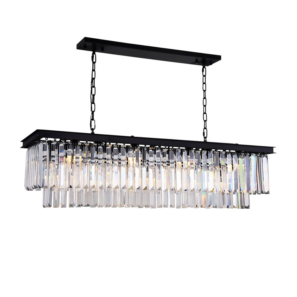Люстра Odeon 10C/P black/clear
