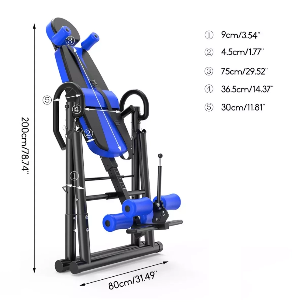 Инверсионный стол S-MAKER Inversion Elite 3в1 черно-синий