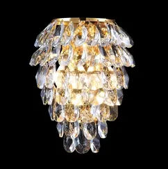 Настенный светильник Charme CHARME AP3 GOLD/TRANSPARENT Crystal Lux