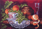 "Фруктовый пир"-1353 канва с рисунком