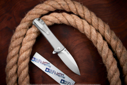 Складной нож Kizer Coniferous сталь 154CM Satin рукоять Титан и Микарта