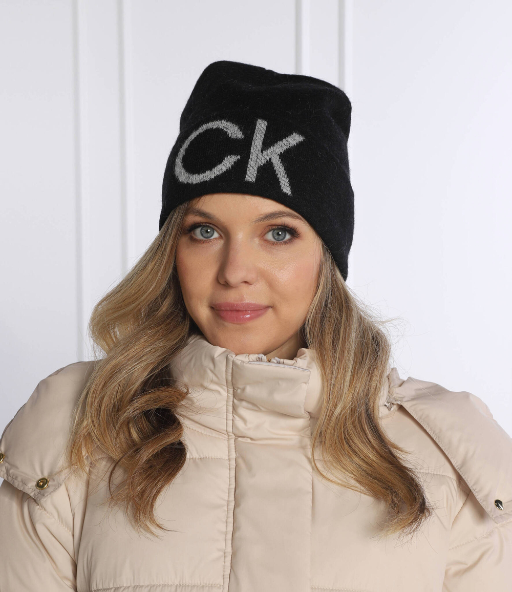 хлопчатобумажная шапка elevated monogram Calvin Klein - черный(K60K609972)