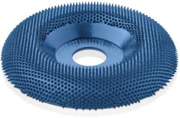 Диск шлифовальный Kutzall Dish Wheel, полукругл, синий, coarse (extreme), D115мм, посадка 22мм