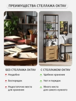 Стеллаж металлический с ящиками лофт АКТАУ