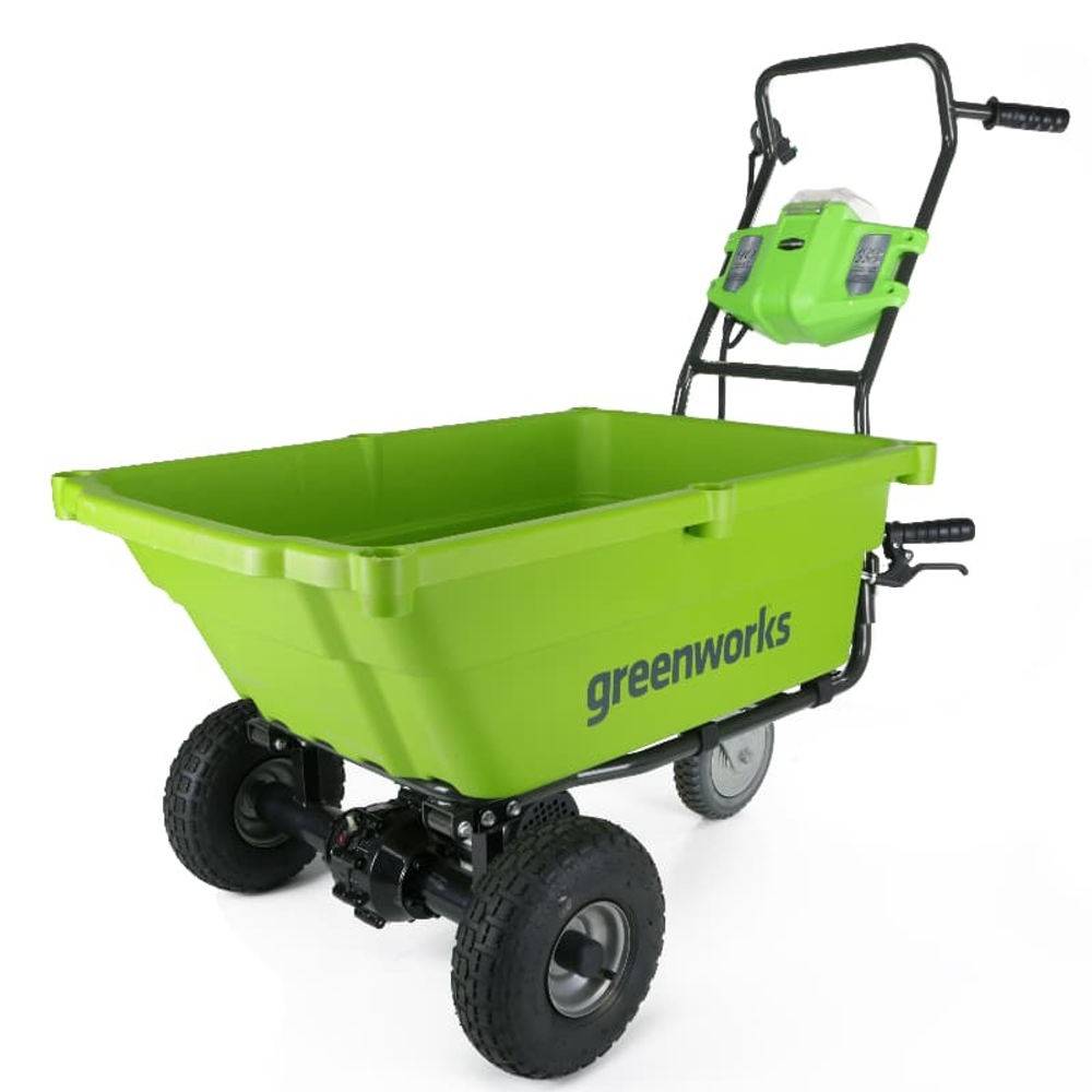 Садовая тележка самоходная Greenworks Арт. 7400007, 40V, 106 л