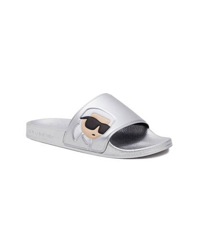 Шлепанцы KONDO Karl Lagerfeld - серебряный(KL80905N)