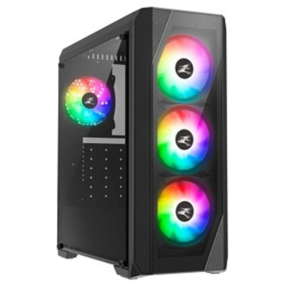 Корпус Midi-Tower Zalman N5 TF Black, RGB, ATX, черный (N5 TF Black)