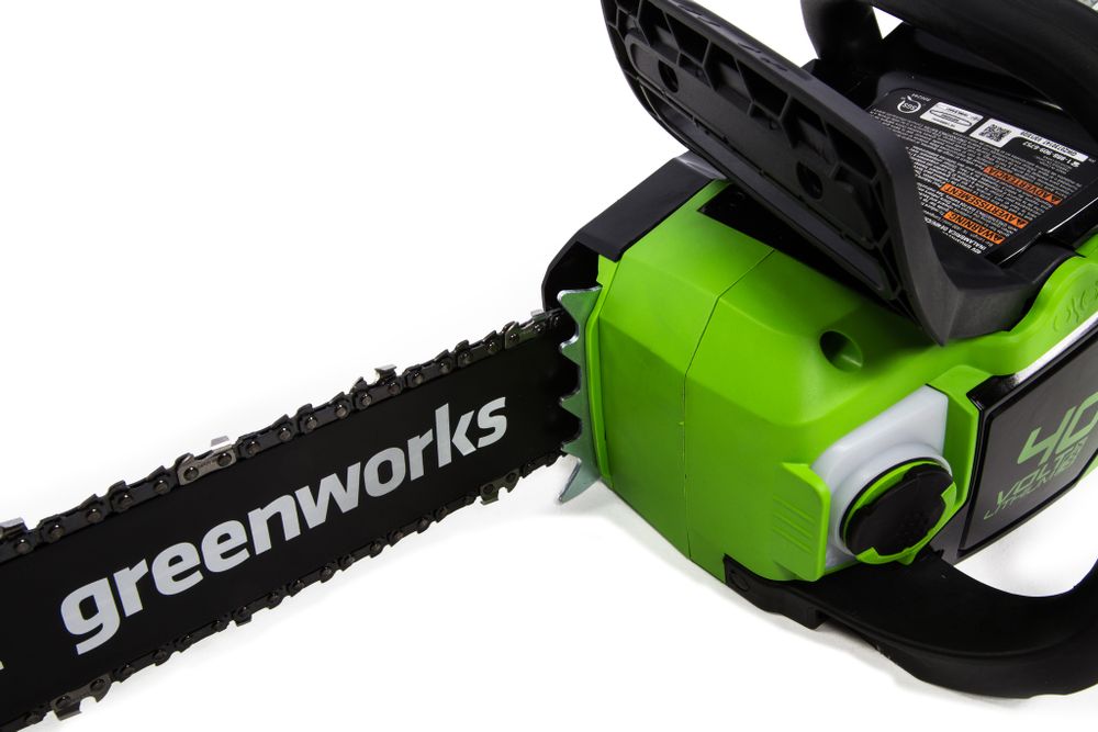 Аккумуляторная цепная пила Greenworks GD40CS18K4,2005807UA, 40v, 40 см, АКБ 2 А·ч и ЗУ