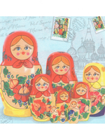 Салфетки для декупажа Ассорти, набор 12 штук