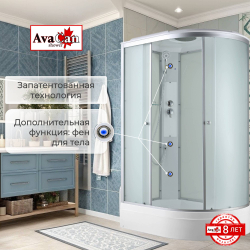 Душевая кабина AvaCan (АваКан) C3012L со средним поддоном, 120х80х215