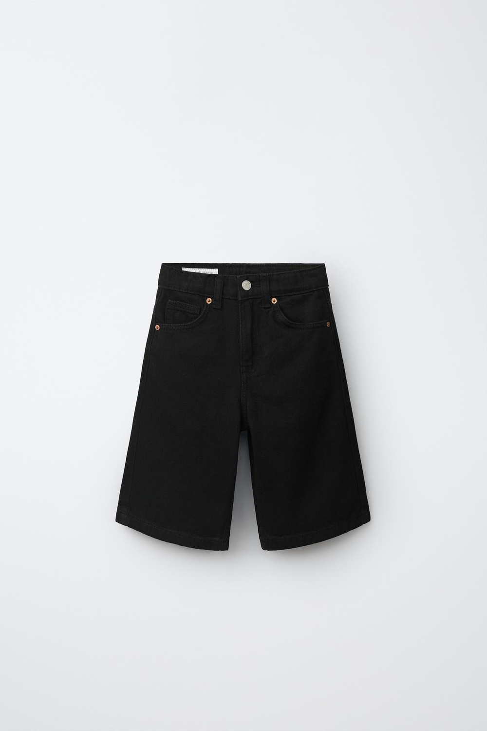 ZARA ДЖИНСОВЫЕ ШОРТЫ, ЧЕРНЫЙ