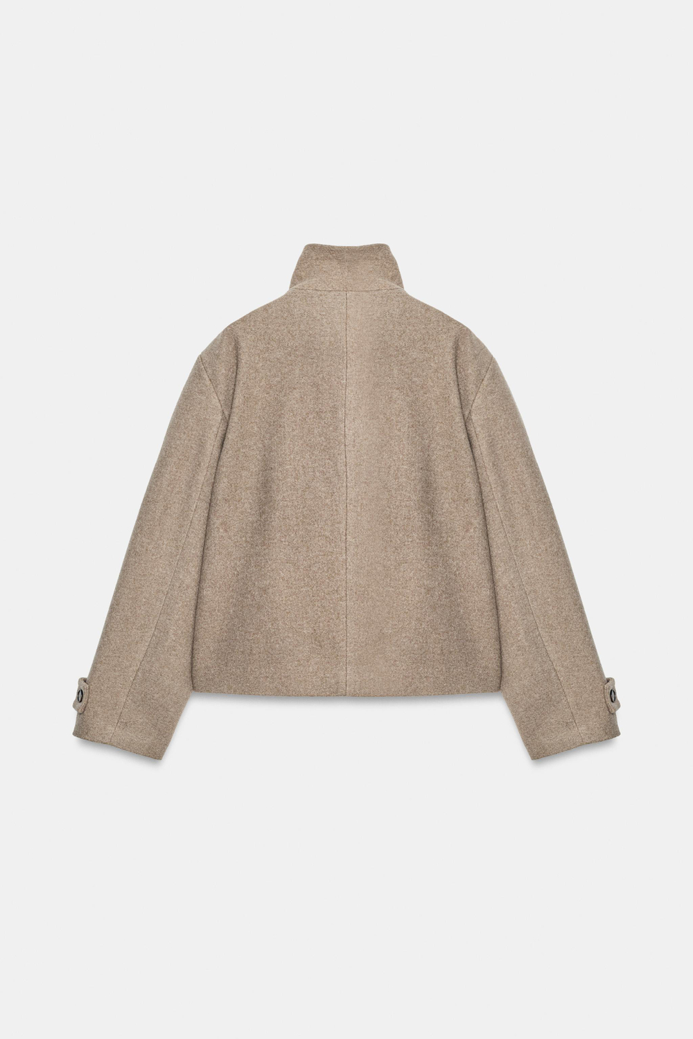 ДВУБОРТНАЯ КУРТКА ИЗ МЯГКОЙ ТКАНИ — ZARA